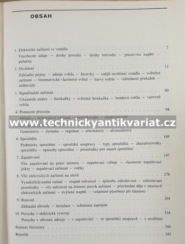 Elektrická zařízení osobních automobilů - Pavel Kubín (1985)