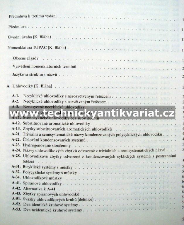 Nomenklatura organické chemie