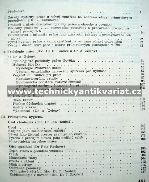 Hygiena práce a choroby z povolání