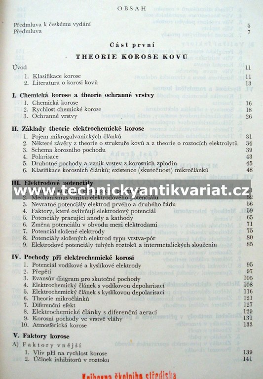 Theorie a zkoušení methody korose kovů