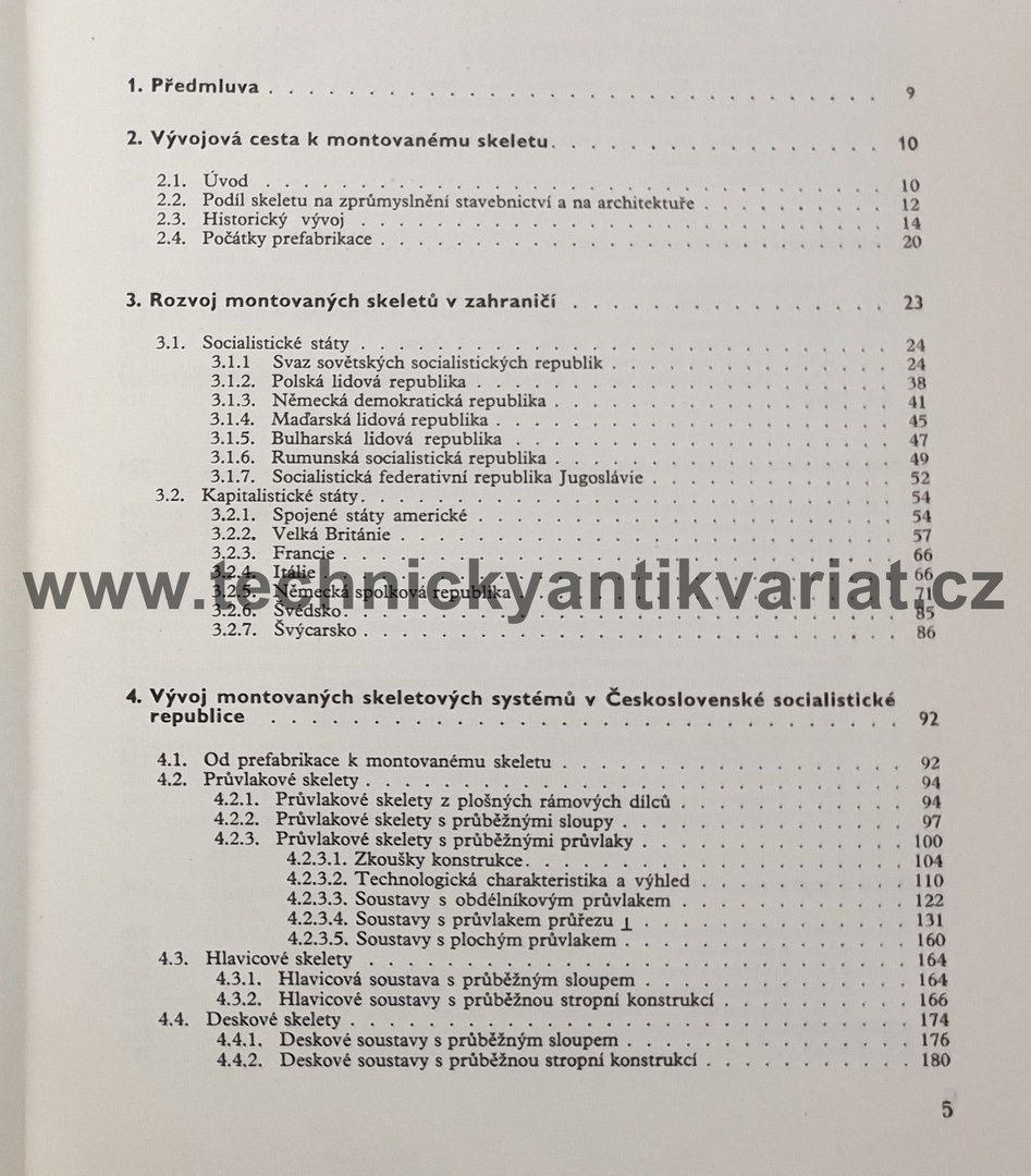 Montované betonové skeletové konstrukce - Čapek, Růžička (1976)