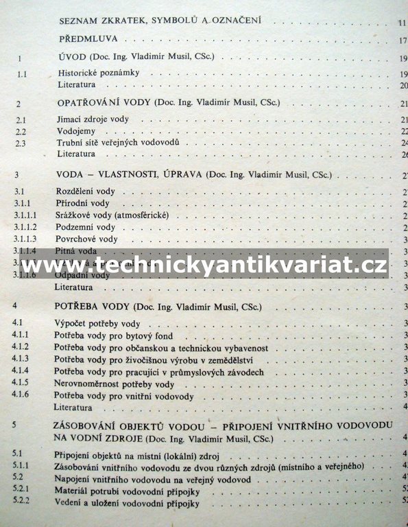 Technická zařízení budou I. Vodovody - Musil, Ondroušek, Nevan (1987)
