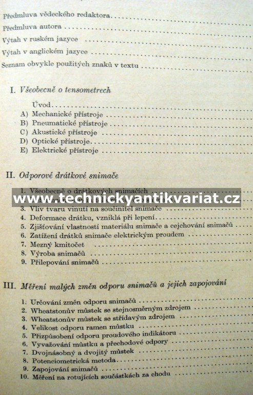 Elektrické odporové tensometry - Zdeněk Růzha (1958)