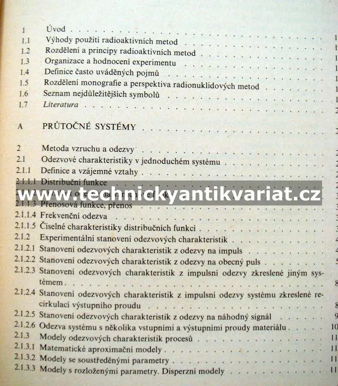Analyza a diagnostika technologických procesů nukleární technikou