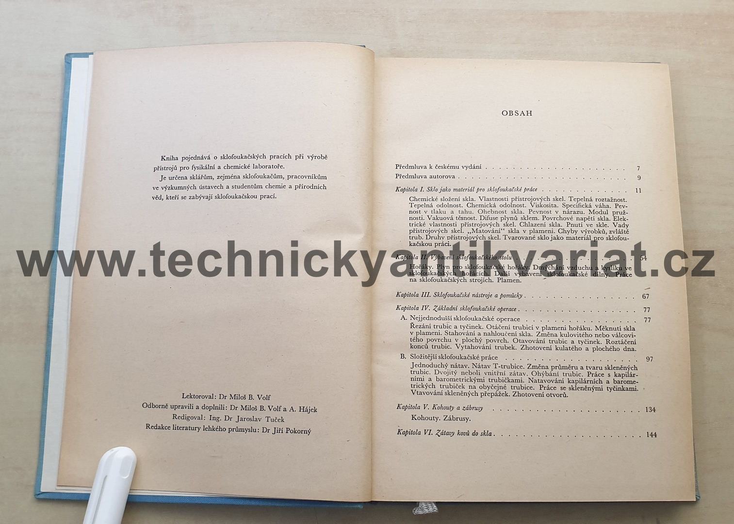Výroba skleněných laboratorních přístrojů - S. V. Veselovskij (1955)