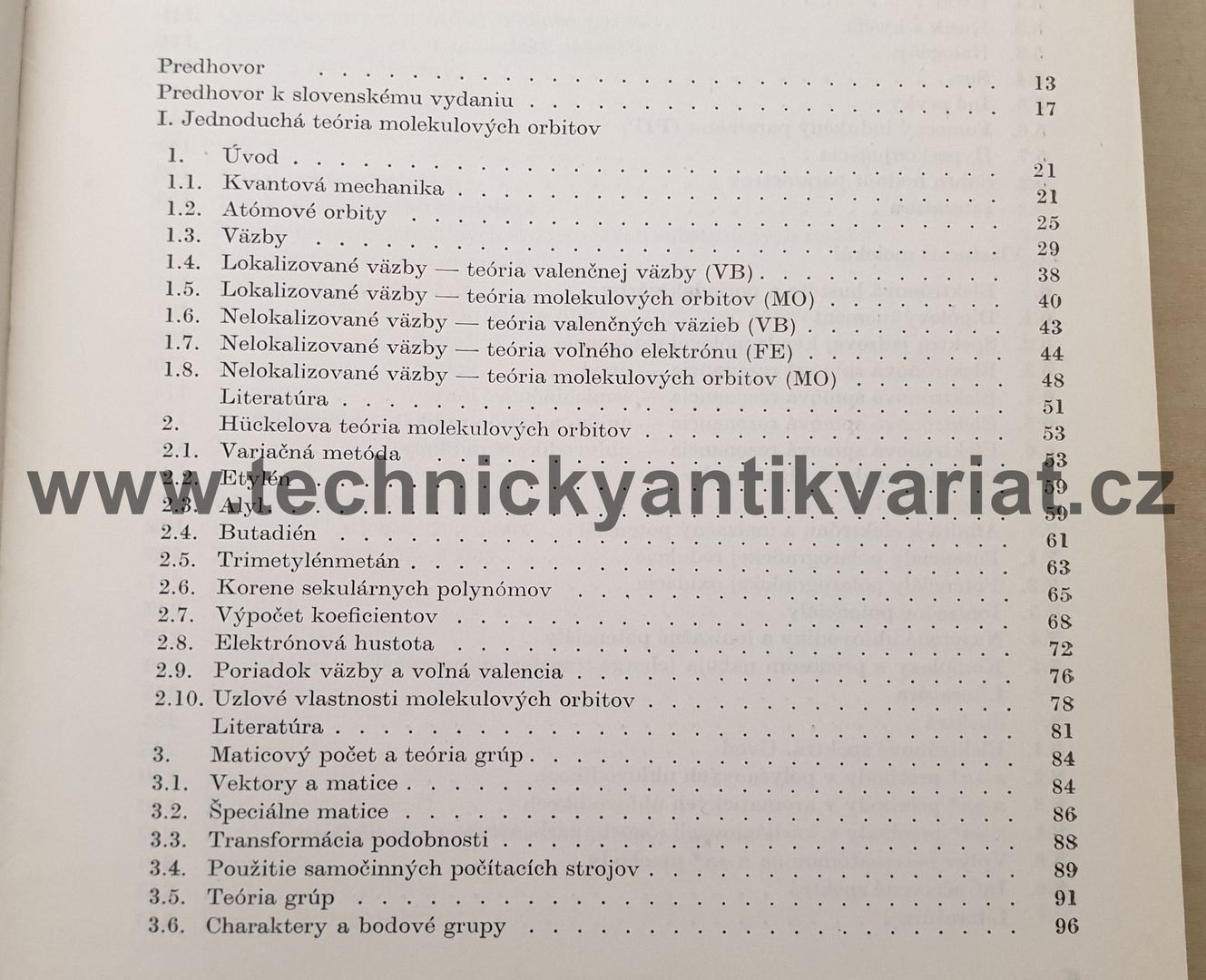 Teória molekulových orbitov v organickej chémii (1968)