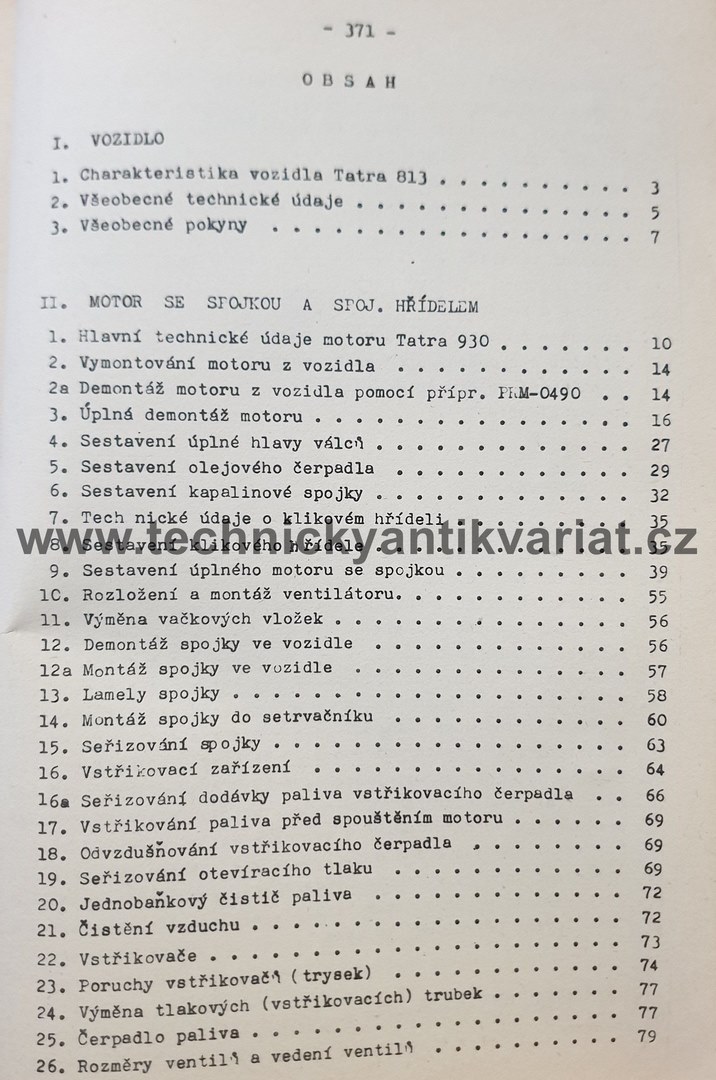 Tatra 813 - dílenská příručka 