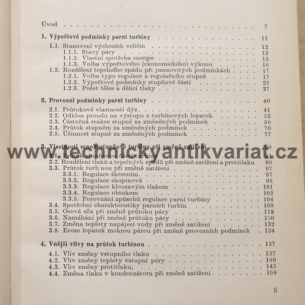 Parní turbína za změněných podmínek - J. Abrož (1973)