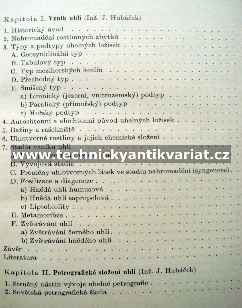 Chemie uhlí