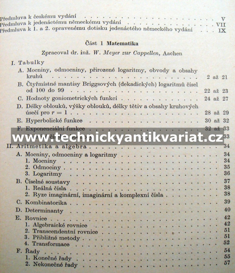 Inženýrská příručka pro stavbu strojů I. - Dubbel (1961)