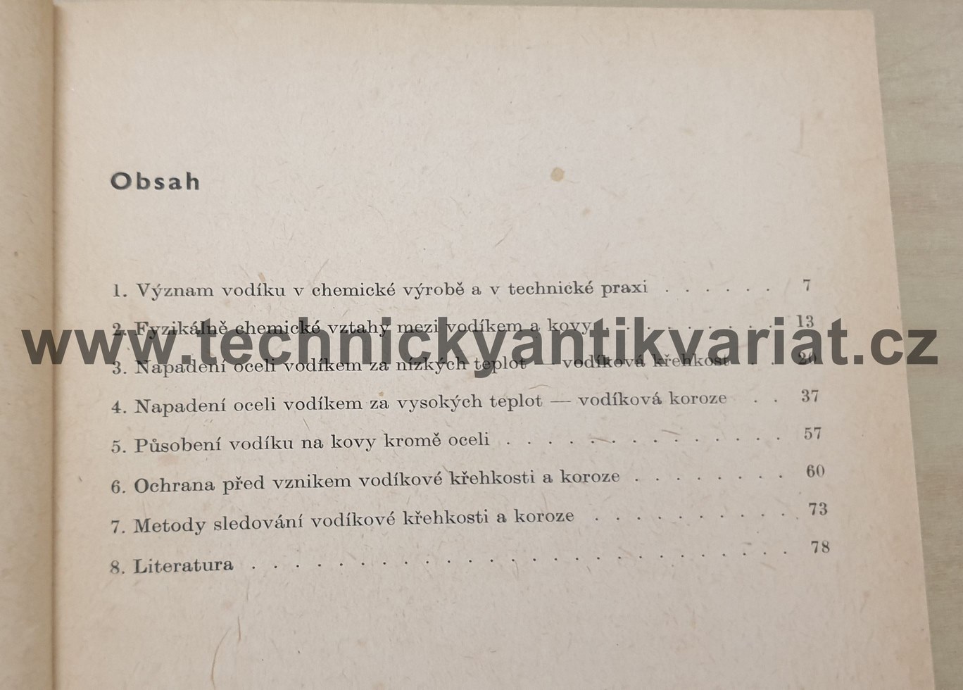 Vodíková koroze a křehkost kovů - R. Fridrich (1963)