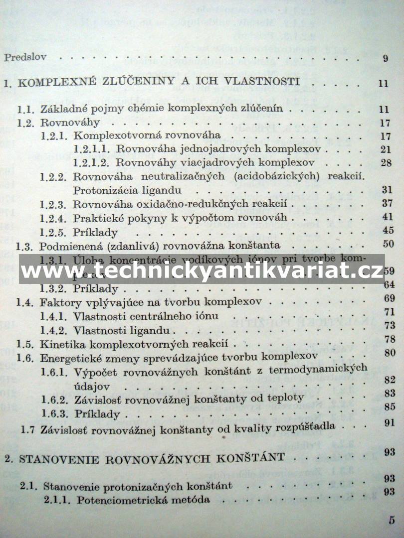 Komlplexné rovnováhy v analytickej chímii