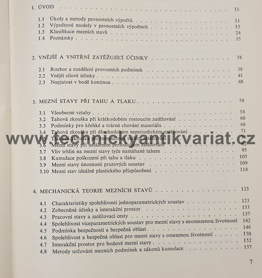 Mezní stavy v pevnostních výpočtech - Ondráček, Farlík (1973)