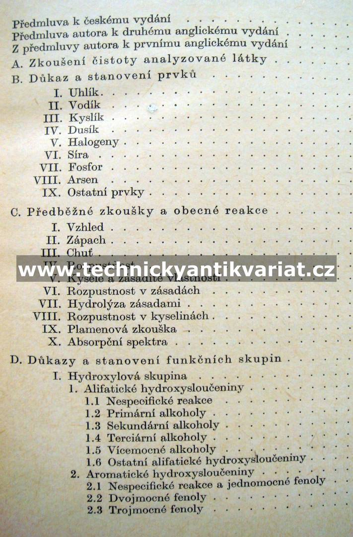 Praktická příručka organické analýzy