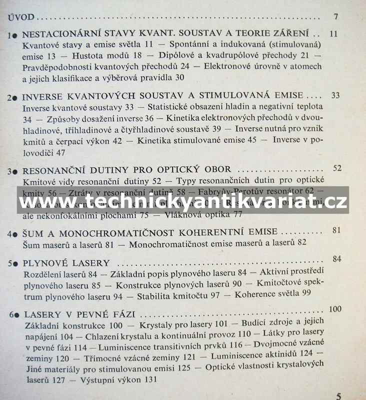 Lasery kvantové generátory světla - Karel Plátek (1964)