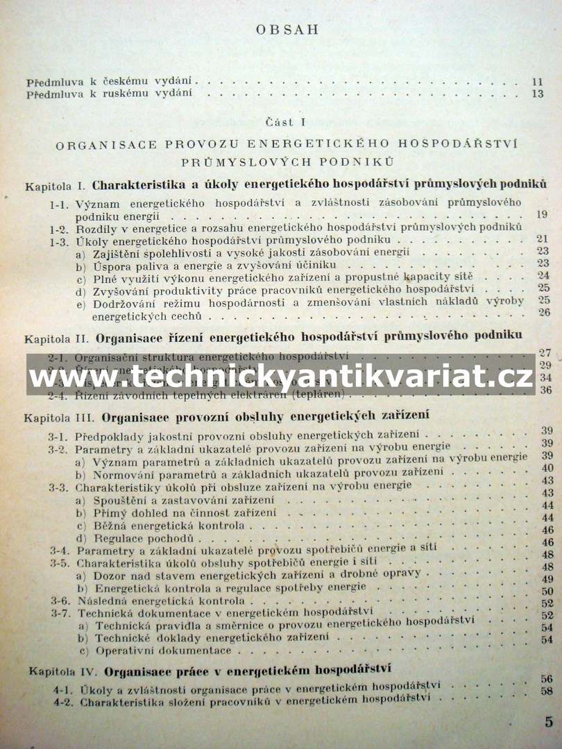 Organisace a plánování energetického hospodářství v průmyslových závodech