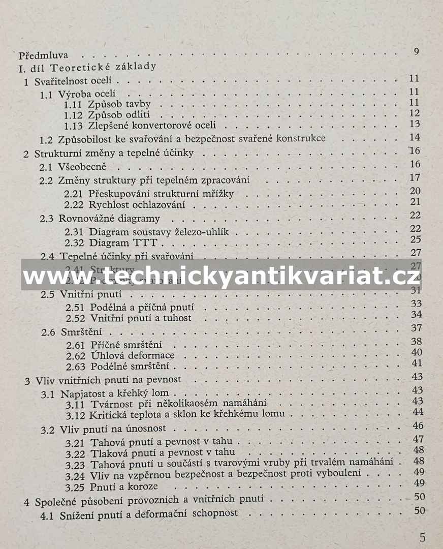 Deformace a pnautí ve svařovaných konstrukcích - Hansch, Krebs (1964)
