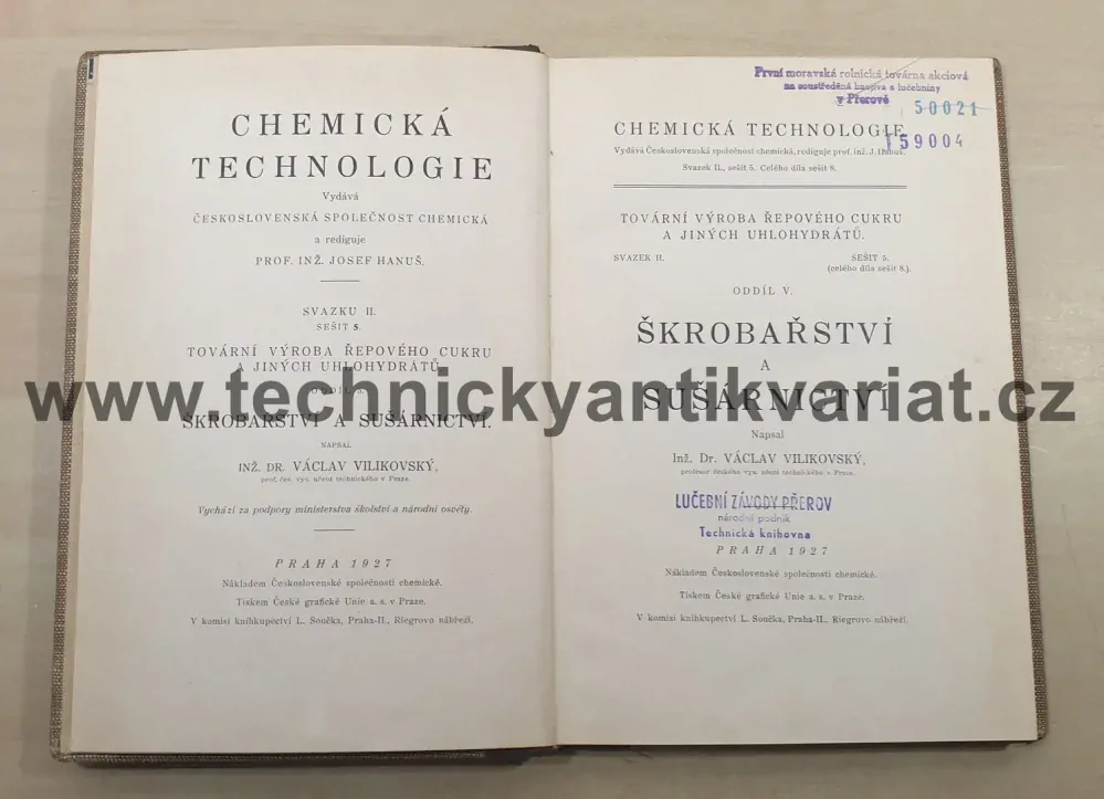 Škrobářství a sušárnictví (1927)