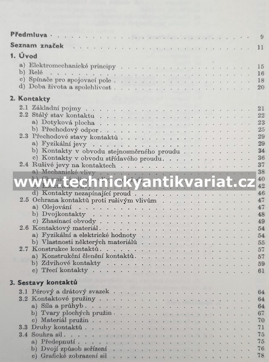 Elektromechanické součástky spojovací techniky - Otakar Klika (1968)