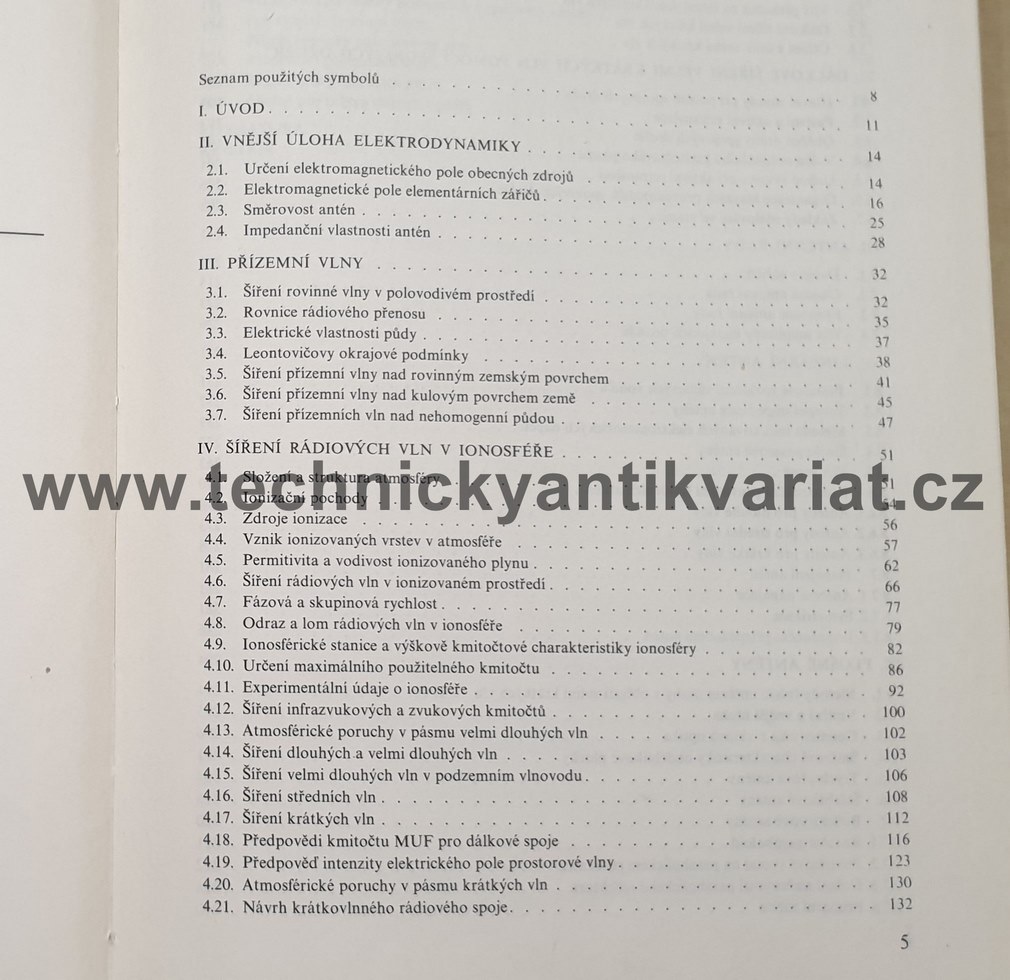 Šíření elektromagnetických vln a antény - Prokop, Vokurka (1980)