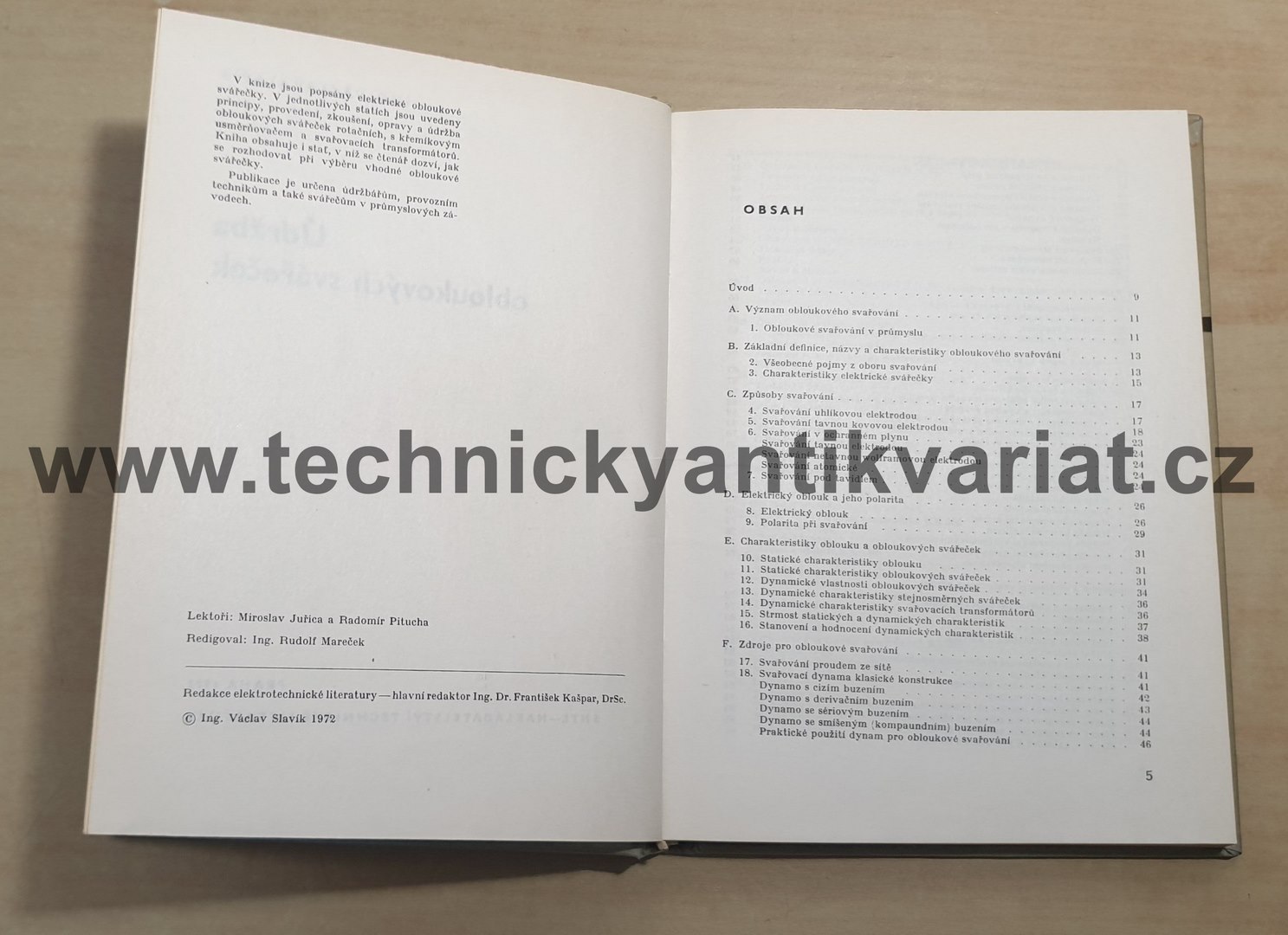 Údržba obloukových svářeček - V. Slavík (1972)