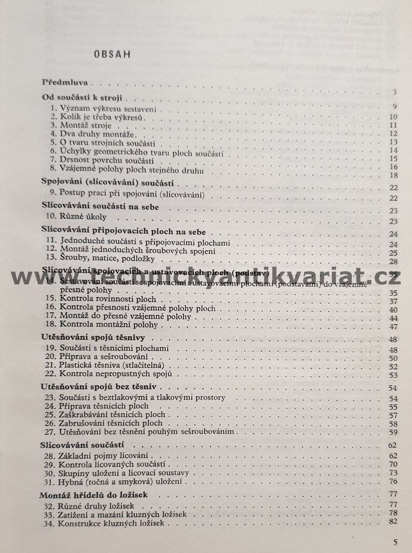 Montáž lícování měření - J. Schrock (1965)