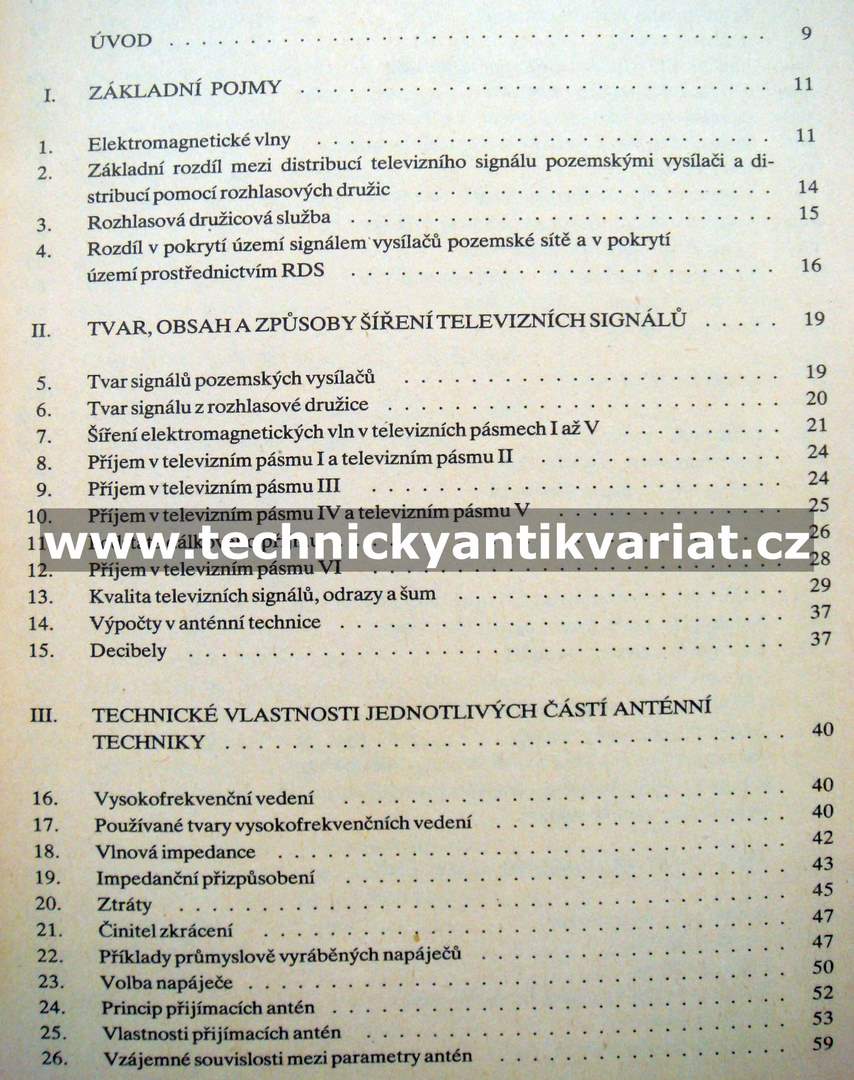 Antény pro příjem televize