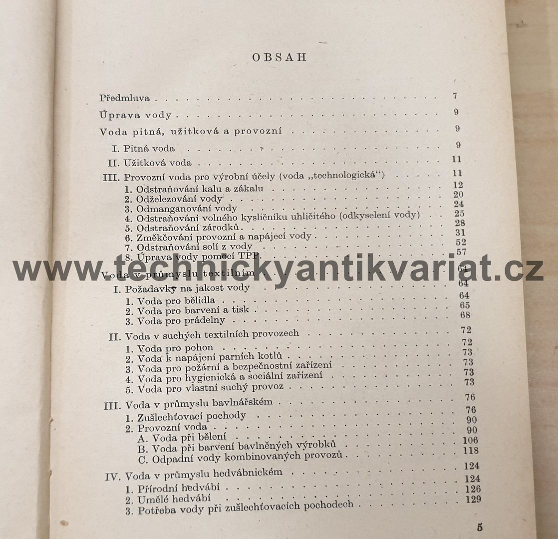 Voda ve spotřebním průmyslu - J. Nosek (1957)