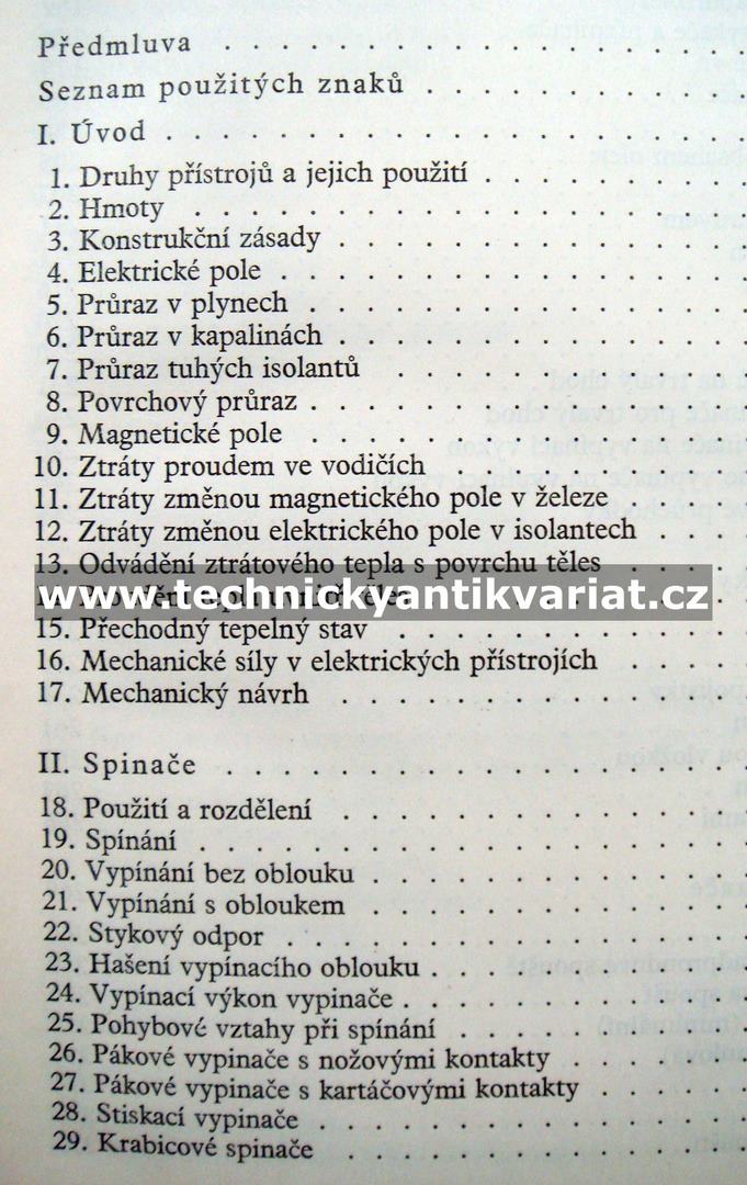 Elektrické přístroje spínací, ochranné a řídící