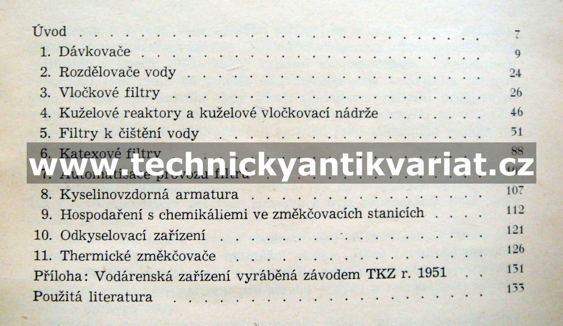 Novodobá zařízení úpraven vody