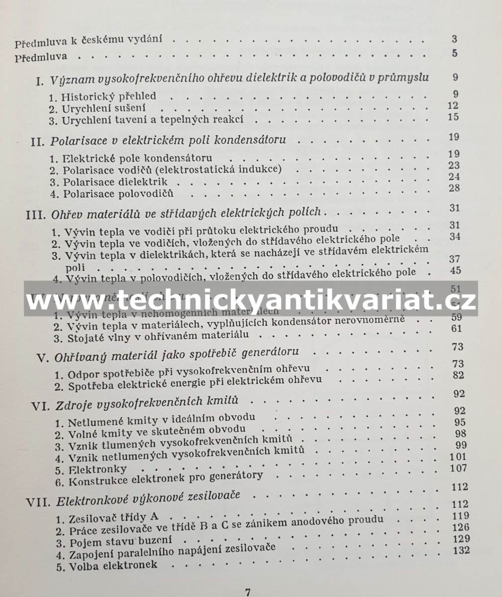 Vysokofrekvenční ohřev dielektrik a polovodičů - Maznin, Netušil, Parini (1953)