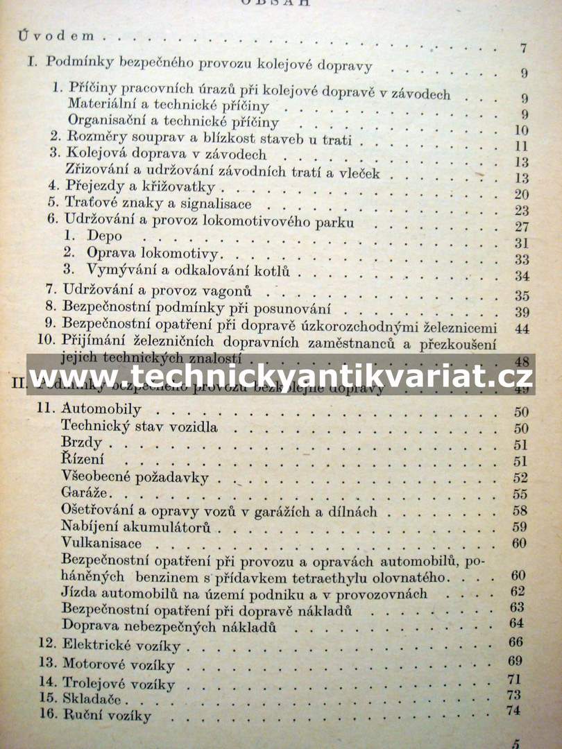 Bezpečnostní technika ve vnitrozávodní dopravě