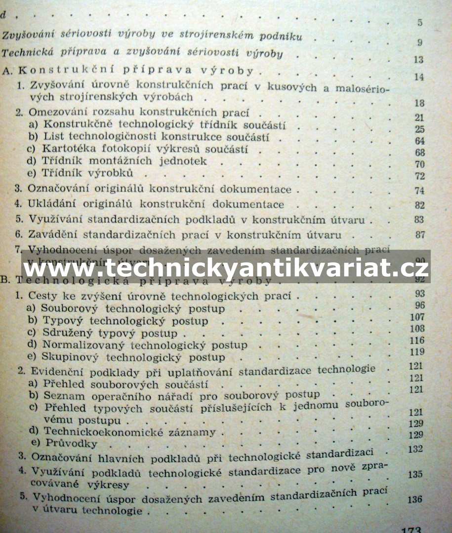 Technická příprava a zvyšování sériovosti strojírenské výroby