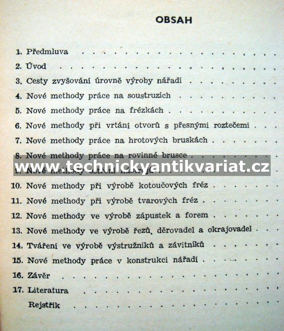 Novátorské technika ve výrobě nářadí