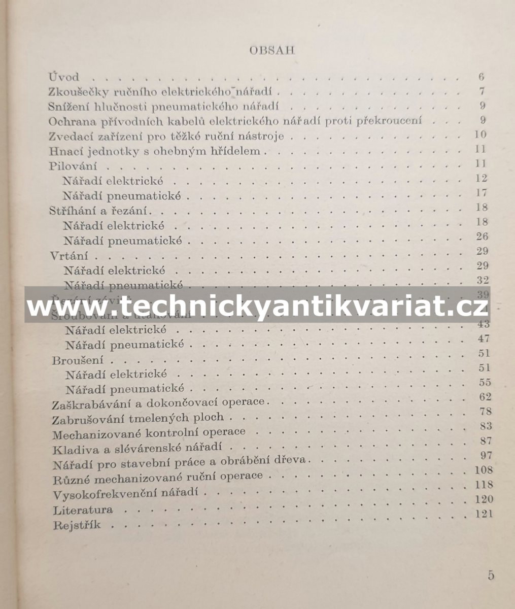 Mechanizované ruční nářadí - Bohuslav Růžička (1961)