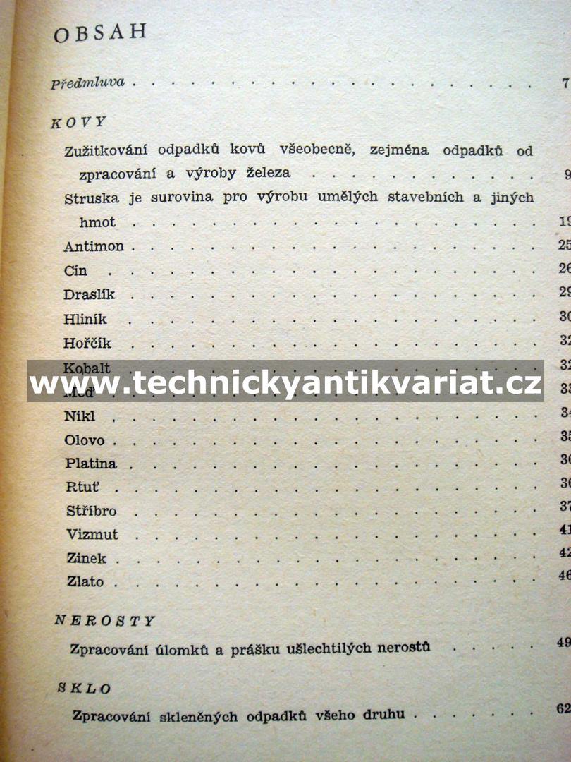 Zužitkování odpadových surovin