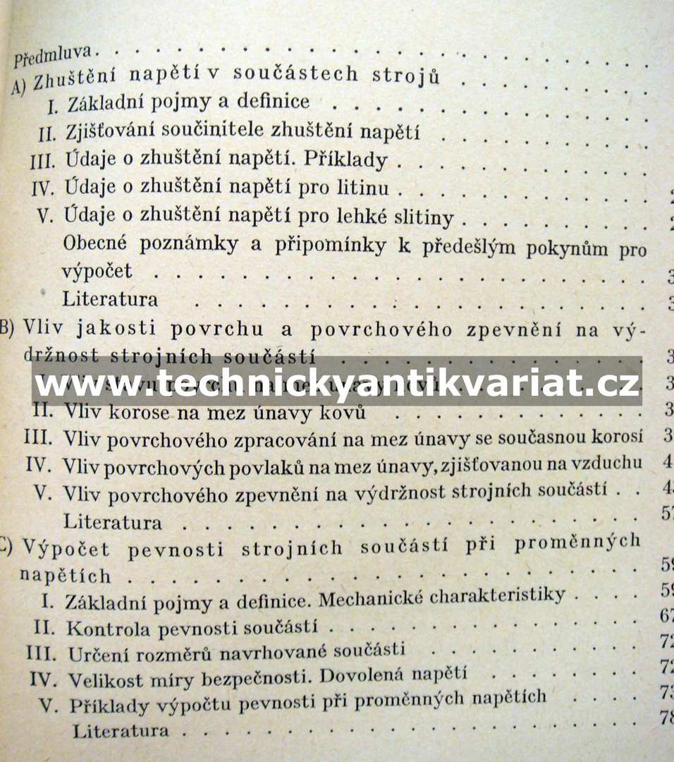 Pokyny pro výpočet strojních součástí