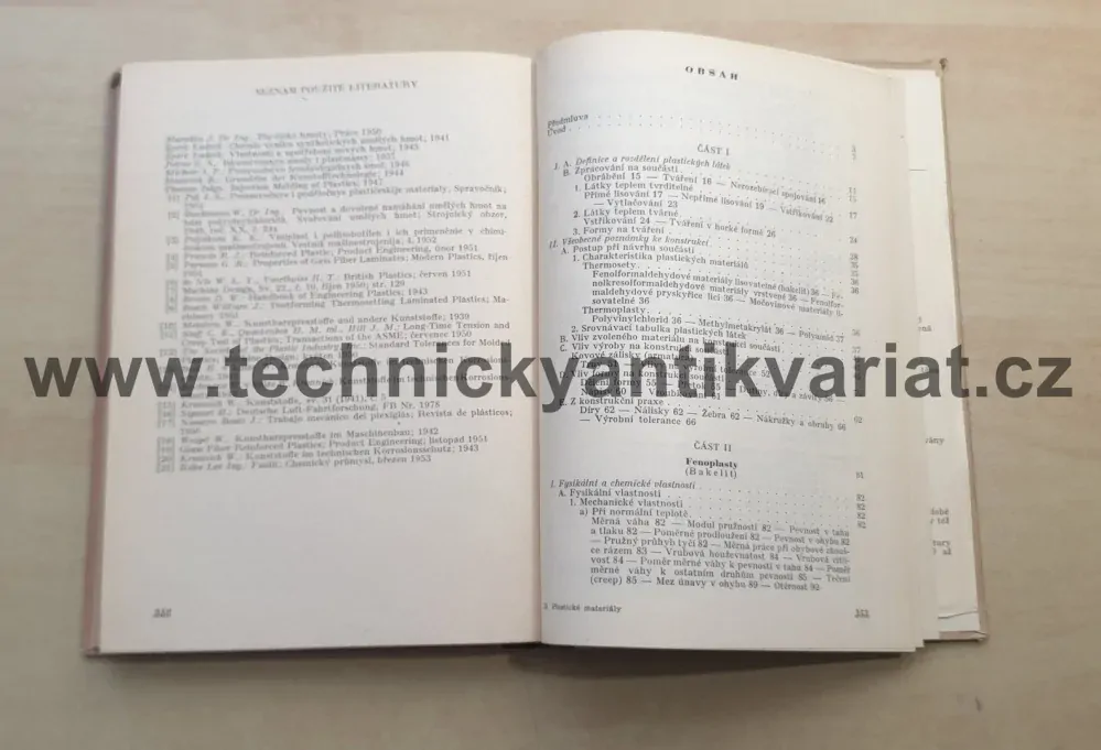 Plastické materiály v konstrukci strojů - J. Vejchar (1953)