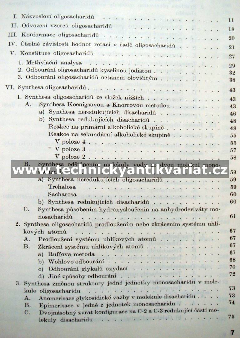 Oligosacharidy - Staněk, Černý, Pacák (1962