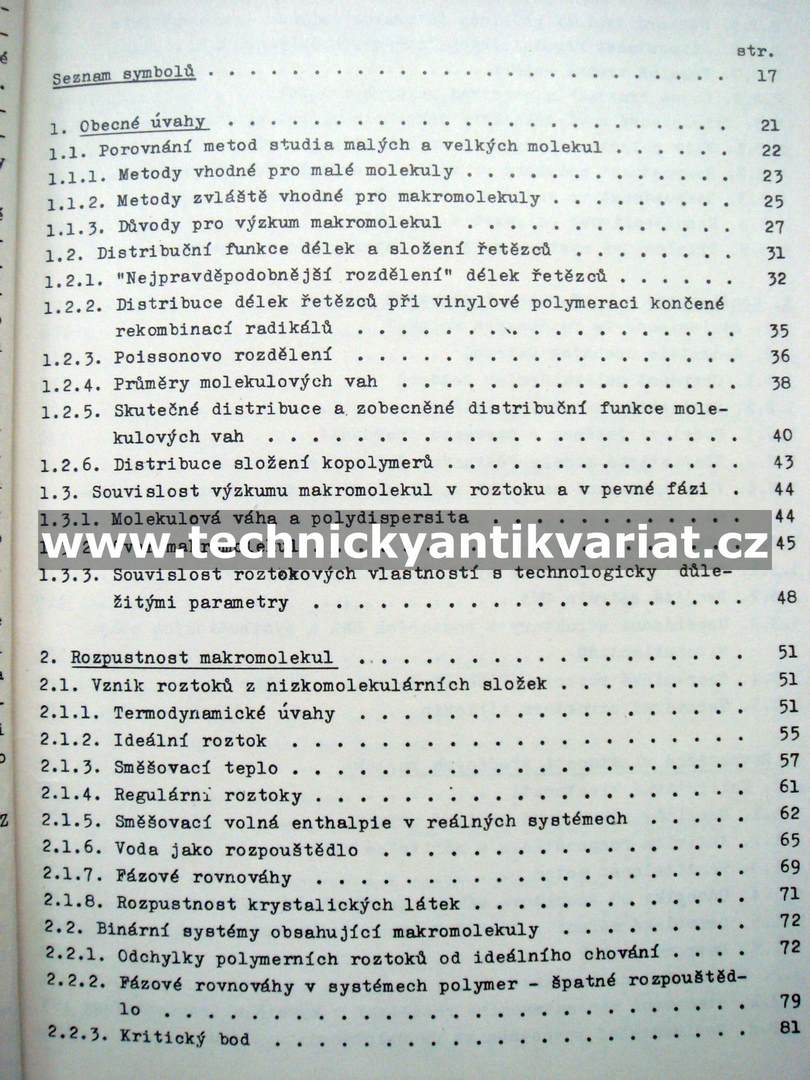Chování makromolekul v roztoku
