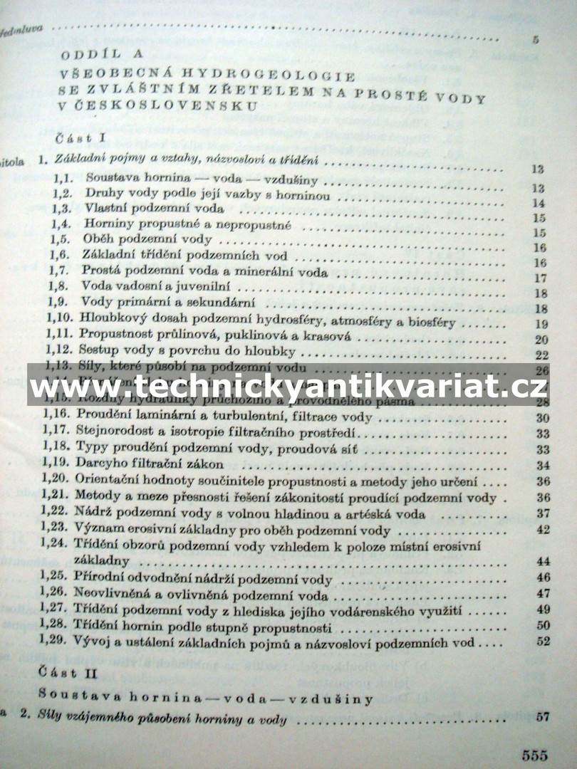 Hydrologie ČSSR I. prosté vody