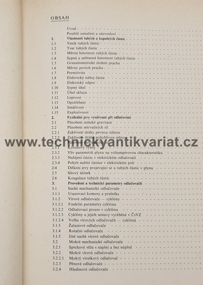 Čištění průmyslových plynů a exhalací odlučovači - Otakar Štorch (1974)