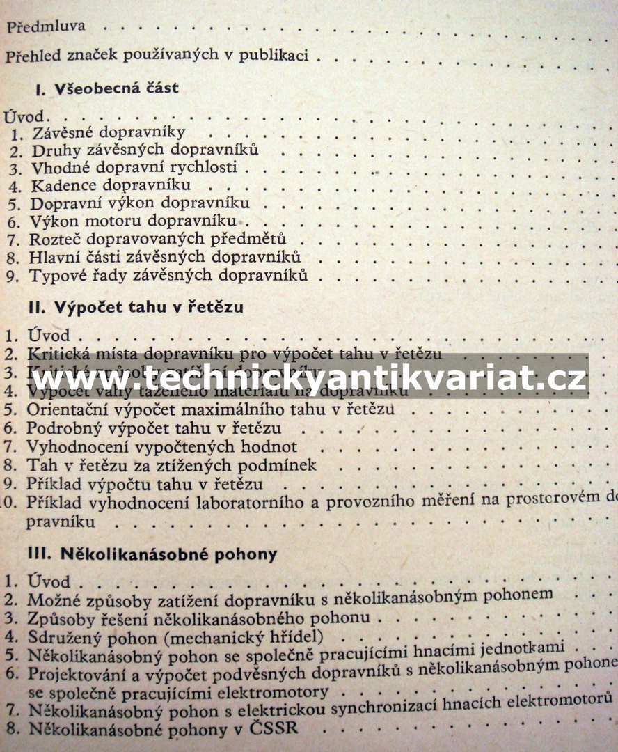 Závěsné řetězové dopravníky