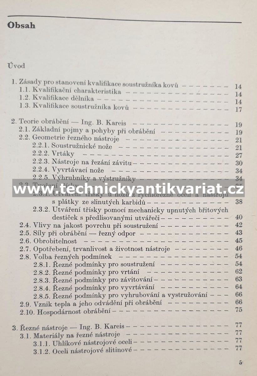 Kvalifikační příručka soustružníka - Rousek, Kareis (1978)
