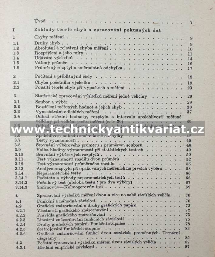 Vyhodnocování měření a početní metody v chemickém inženýrství - Pechoč (1981)