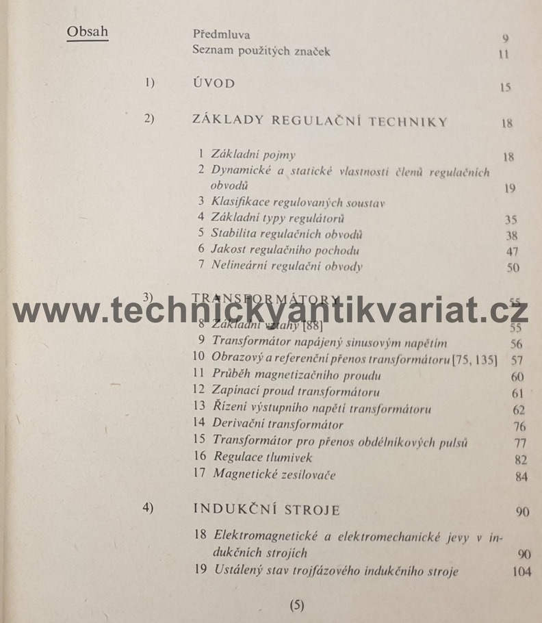 Regulace elektrických strojů - O.Hora, S. Navrátil (1976)