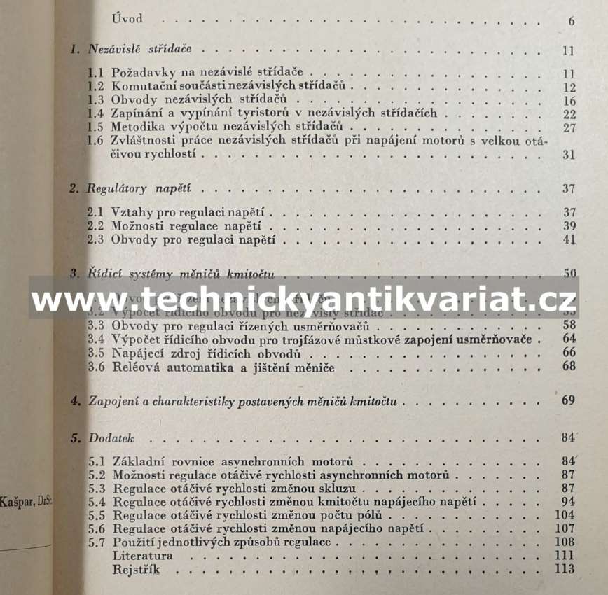 Tyristorové měniče kmitočtu pro regulaci motorů s velkou otáčivou rychlostí - Sandler, Avvakumova, Kudrjavcev, Nikolskij (1973)