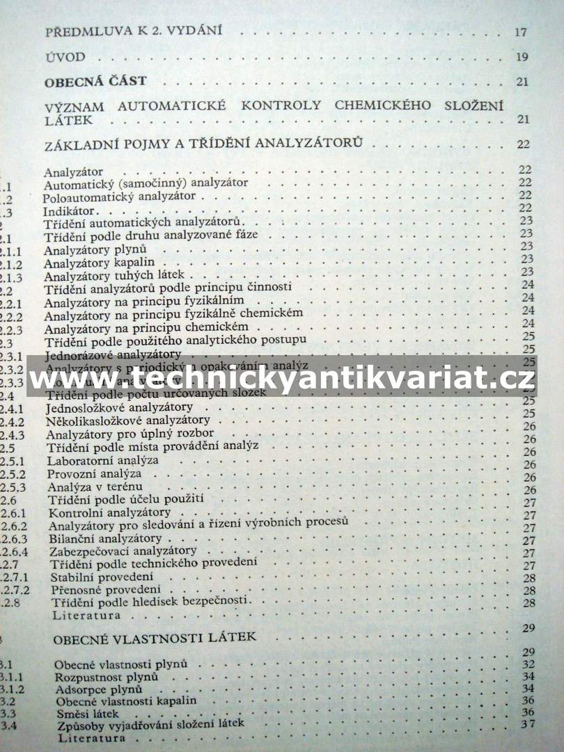 Analyzátory plynů a kapalin - Jaroslav Váňa (1984)