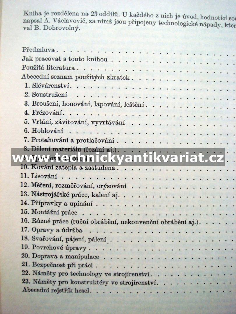 Mechanická technologie - Dobrovolný, Václavovič (1975)