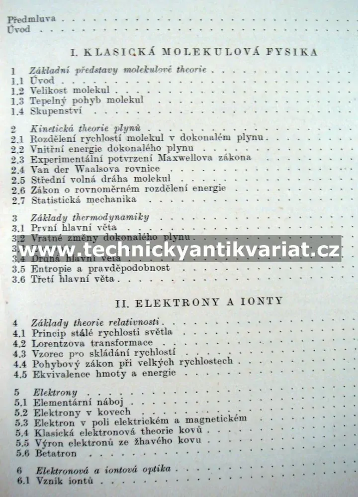 Úvod do molekulové a atomové fysiky - Z. Hořák (1955)